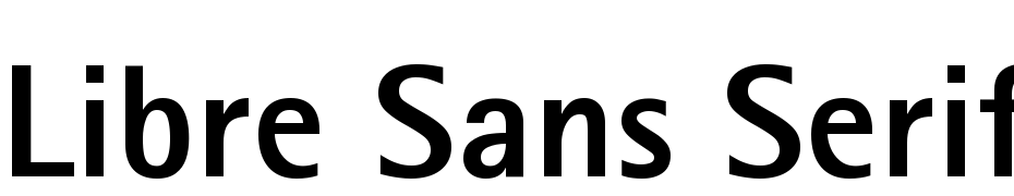 Libre Sans Serif Black SSi Extra Bold Fuente Descargar Gratis